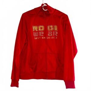 ROCAWEAR zip up track jacket size 1X